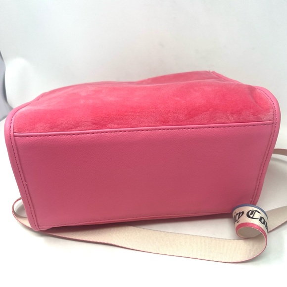 Juicy Couture Pink Lemonade Big Spender Mini Tote Pink Velour Handbag & Wallet - Picture 7 of 11